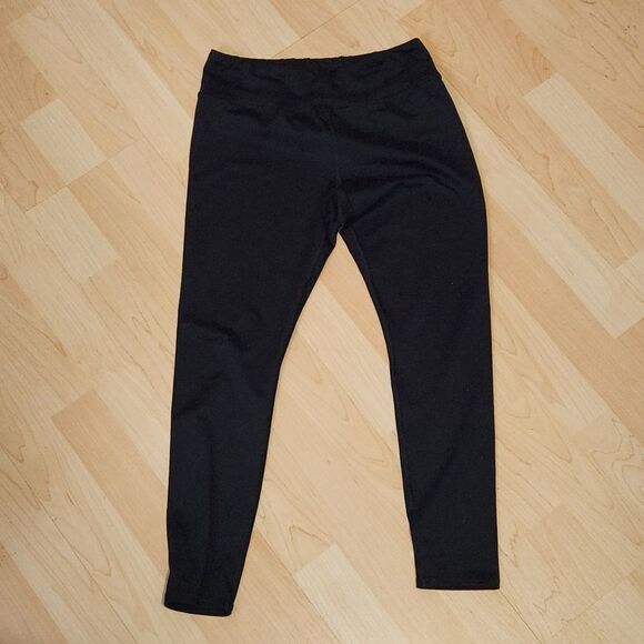 Athletic Kids Black Leggings - Picture 1 of 4